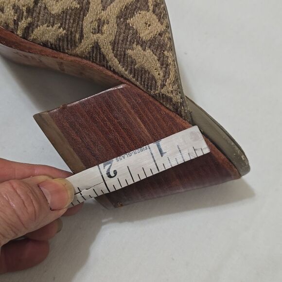 Matisse “SHERYL” Tapestry Mules Woven Boho  Block Heel Leather Size 10 - Picture 7 of 10